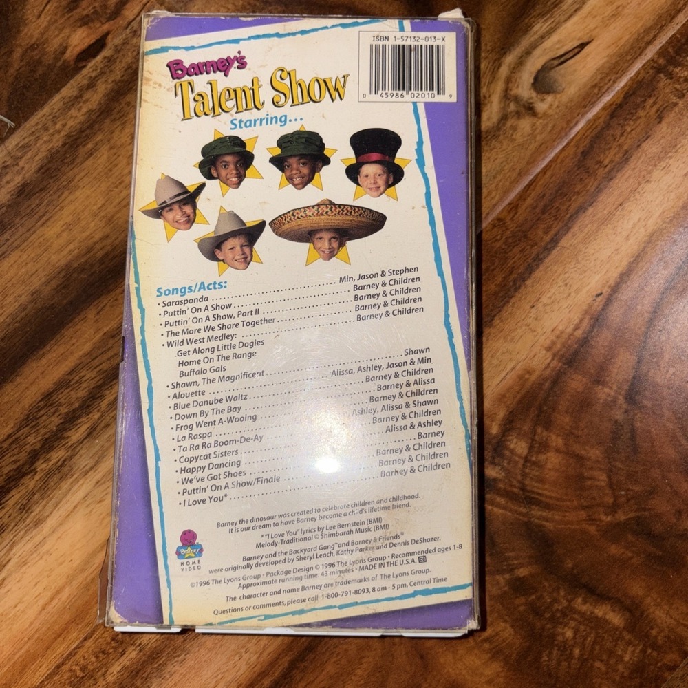 Barney Classic Collection VHS Lot of 4 White Tapes Tested and Works - Picture 8 of 13